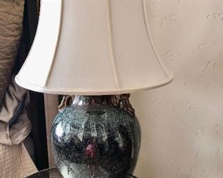 Blue tones ceramic lamp