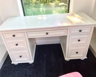 Pottery Barn white desk