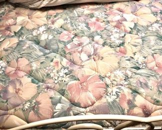 Queen floral mattress and box springs