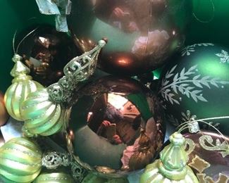 Assortment of Christmas balls