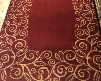5x7 red/gold rug