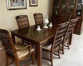 Lot 001
Hibriten Campaign Style Dining Room Set Table & 8 Chairs