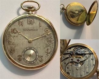 Patek Philippe 18K pocket watch.