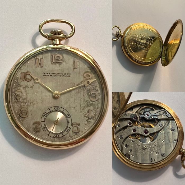 Patek Philippe 18K pocket watch. 