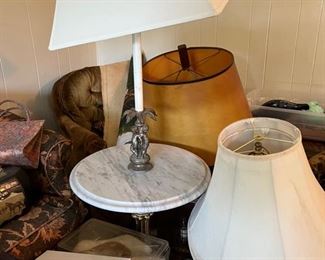 Pair table lamps 