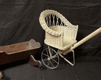 Baby Doll Crib and Stroller