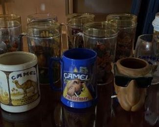 Camel Plastic and Glass Cups
