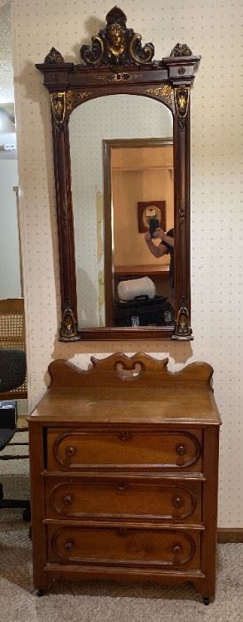 Entry Dresser and Mirror