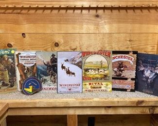 Remington and Winchester Metal Signs