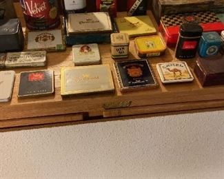 Variety of Tobacco Tins