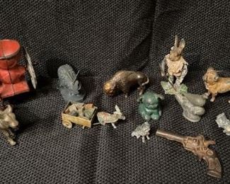 Vintage Metal Toys and Animals