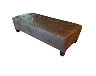 $400 - Hand made Larren Grey Leather Catskill Ottoman SK121-20                                                                                     Description: Rich Leather.  Slate Grey Ottoman with Java leg finish.  Original Price $1400
Condition: Excellent
Dimensions:  59 in x 24 in x 18 in 

CONTACT US FOR MORE PICTURES. www.GoodbyHello.com                                                         info@GoodbyHello.com             Local pickup only only Leesburg, VA,  Contact us for shipper suggestions.