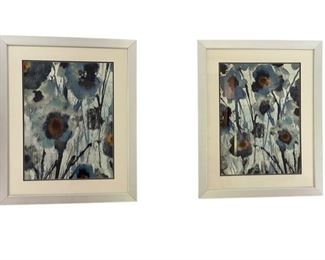 $100 - Pair of Blue Floral Watercolor Prints SK121-16     Condition: Excellent Condition
Dimensions: 22 x 33"H
CONTACT US FOR MORE PICTURES. www.GoodbyHello.com                                                         info@GoodbyHello.com                   Local pickup only only Leesburg, VA,  Contact us for shipper suggestions.