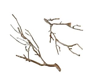 $100 - Silver Metal Botanica Twisted Branch Twig 2 Pc Tree Wall Art SK121-15                                                                      Description: Brilliant branches will bring a sense of nature to your living space
Condition: Excellent
Dimensions: large: 52 x 12  small: 26 x 18
CONTACT US FOR MORE PICTURES. www.GoodbyHello.com                                                         info@GoodbyHello.com                   Local pickup only only Leesburg, VA,  Contact us for shipper suggestions.