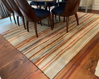 $200 - Laguna Collection 100% Wool Handcrafted India Area Rug SK121-1                                                                                     Description:   Appropriately named "Sunrise".  The vibrant earth tone colors will enrich your dining room or living room or den!
Condition:  Excellent Condition
Dimensions:  8' x 11'
CONTACT US FOR MORE PICTURES. www.GoodbyHello.com                                                         info@GoodbyHello.com                   Local Pick up only Leesburg, VA.  Contact us for shipper suggestions.