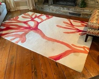 $100 - Global Views 100% Wool Hand Tufted India Coral Rug SK121-21                                                                             Description: Hand tufted in India.  Gorgeous Coral Design Rug.  Original Price $800
Condition: Excellent
Dimensions:  6' x 9'
CONTACT US FOR MORE PICTURES. www.GoodbyHello.com                                                         info@GoodbyHello.com                   Local pickup only only Leesburg, VA,  Contact us for shipper suggestions.