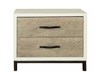 $400 - Pair of Universal Curated Spencer Two Drawer Night Stands SK121-46                                                                          Description: The Curated Nightstand not only adds interest with its striking two-toned finish, but it also comes outfitted with a conveniently hidden power outlet underneath its top lid.  Originally $636 each
Condition: Excellent
Dimensions:  27W x 18D x 21H

CONTACT US FOR MORE PICTURES. www.GoodbyHello.com                                                         info@GoodbyHello.com                       Local pickup only only Leesburg, VA,  Contact us for shipper suggestions.