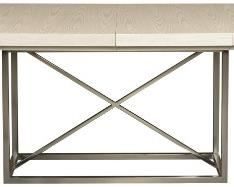 $2000 - Vanguard Michael Weiss Burroughs Hand Planed Top Dining Table ST121-2                                                        Description:   Vanguard Burroughs Dining Table in Michael Weiss Collection.  Light bronze plated base with a hand-planed top. This gorgeous table is hand-planed and comes with one 20" extension (as shown in photos).  Original Price $7700
Condition:  Excellent Condition
Dimensions:  46 in x 100 in x 30 in (as shown)
CONTACT US FOR MORE PICTURES. www.GoodbyHello.com                                                         info@GoodbyHello.com                   Local Pick up only Leesburg, VA.  Contact us for shipper suggestions.