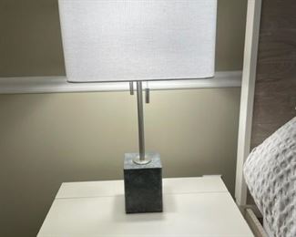 $100 - Pair of Square Shade Table Lamps SK121-49           Description: These must be seen to be truly appreciated. The large square shade compliments the smaller square base and the two pulls are an extra detailed element.

Condition: Excellent

Dimensions:  16 x 29”H

Local pickup only only Leesburg, VA,  Contact us for shipper suggestions.