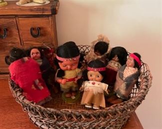 Vintage souvenir dolls