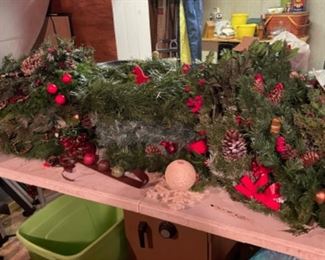 Lots of Christmas wreaths