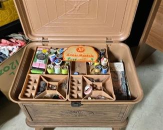 Vintage sewing cabinet