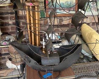 So cool MCM metal lamp