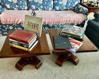 2 Small Coffee Tables - Books 
