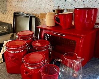 Red Kitchen Accessories 