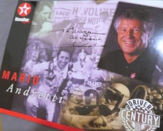 Autographed Mario Andretti photograph