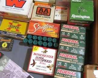 All sorts and vintages of ammunition - even some very early and rare WWII era ammunition - stay tuned for more pictures! 