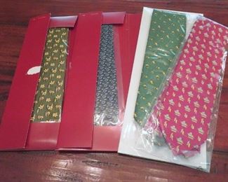 Nice selection of NEVER WORN Salvatore Ferragamo neck ties