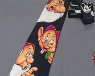 And for your humorous side - a Disney silk tie featuring 3  of the 7 dwarves!