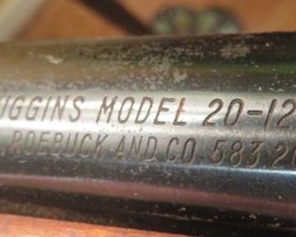 Sears, Roebuck J.C. Higgins Model 20-12 gauge pump action shotgun 