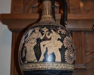 Corinthian Ancient Greek Ceramic Ewer Vase Art Pottery signed and numbered