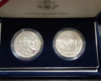 American Buffalo Commemorative Silver Dollar Set