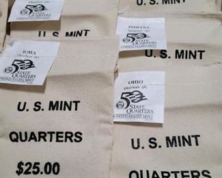 US State Quarter Mint Bags States in multiples!!