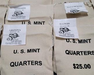 US State Quarter Mint Bags States in multiples!!