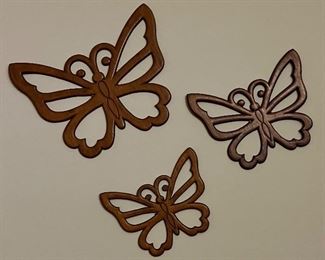 Wood Butterflies Set/3