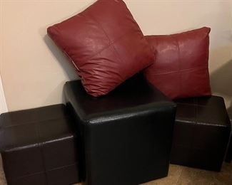 Ottomans, Pillows