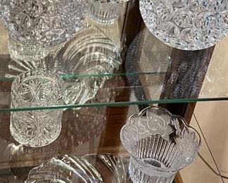Assorted Cut Glass and Crystal