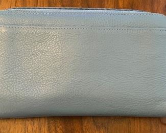Wilson Leather Light Blue Wallet Purse