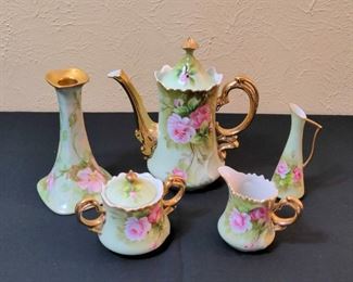 Lefton Green Heritage China Set