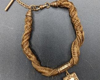 Victorian Mourning Hair Braided Bracelet