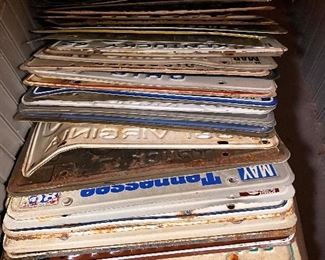 Eric and Aaron’s license plate collection