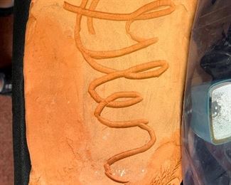 Glen’s clay headstone