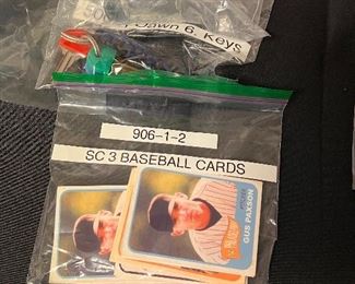 Baseball cards, dawns office keys for hospital 