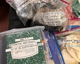 Judith’s school work supplies