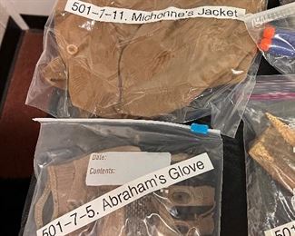 Abraham’s glove and Michonne’s jacket from season 5 episode 1