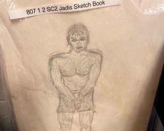 Jadis sketchbook drawing of Rick season 8 episode 7